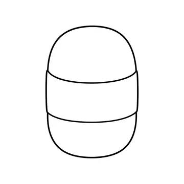 俵おにぎりのぬりえ