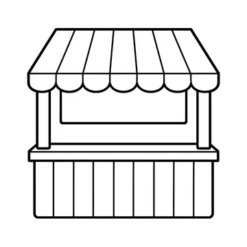 模擬店のぬりえ
