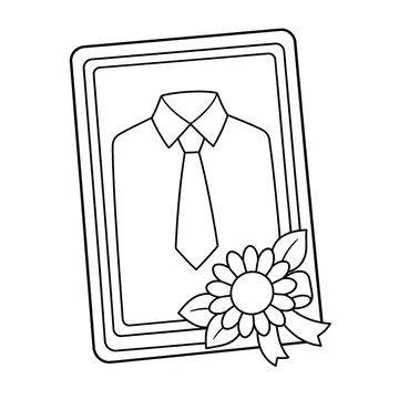 白紙の似顔絵カードのぬりえ