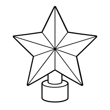 星飾りのぬりえ