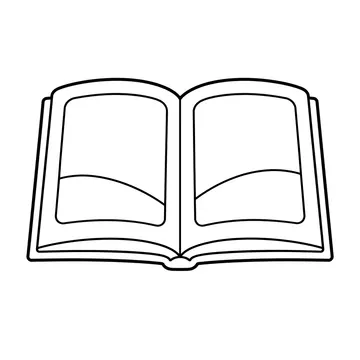 開いた絵本のぬりえ