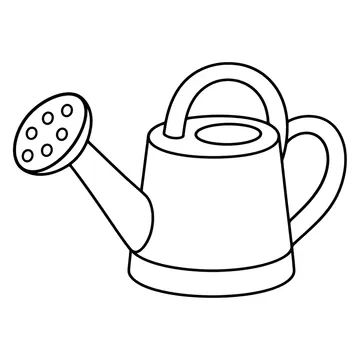 じょうろのぬりえ