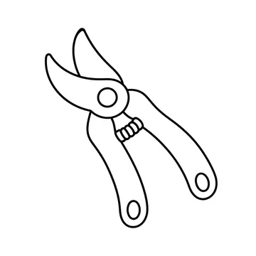 剪定ばさみのぬりえ