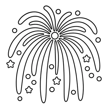 柳花火のぬりえ