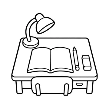 学習机のぬりえ