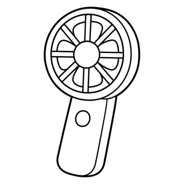 ハンディファンのぬりえ