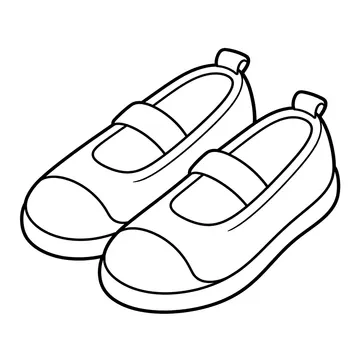 上履きのぬりえ
