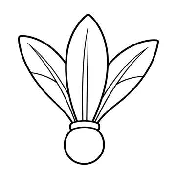 羽根のぬりえ