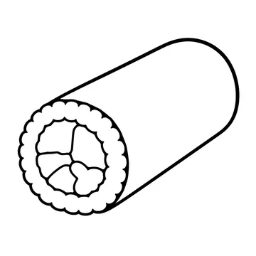 恵方巻のぬりえ