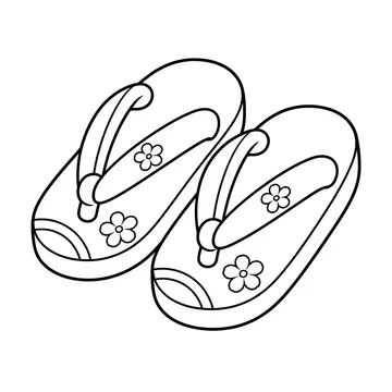 草履のぬりえ