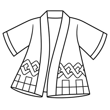 法被のぬりえ