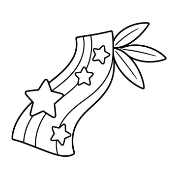 天の川のぬりえ