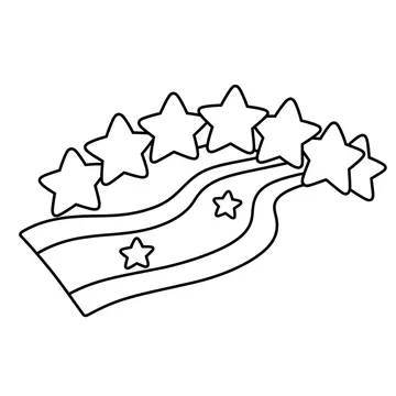 星の橋のぬりえ
