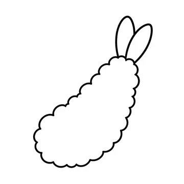 えび天のぬりえ