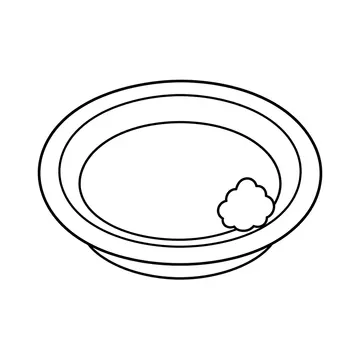 醤油皿のぬりえ