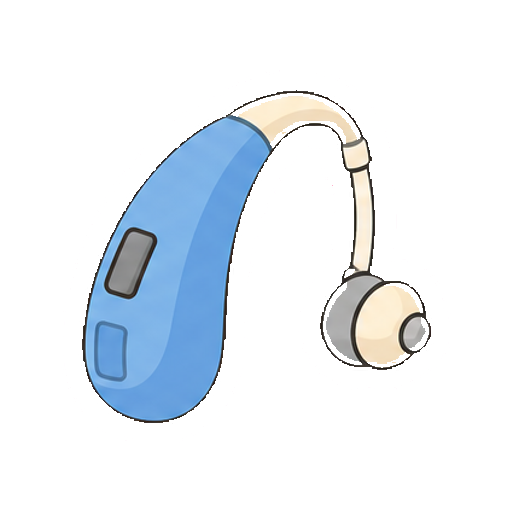 文字やロゴがない補聴器アイコン