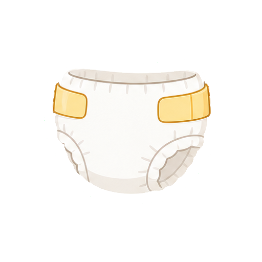 文字や緑色がないおむつアイコン