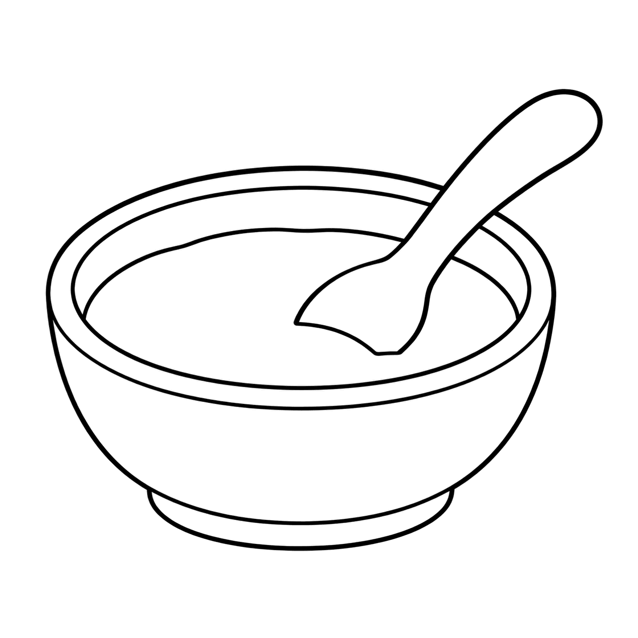 離乳食の器のぬりえ用線画