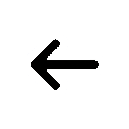 文字や数字がない左向き矢印