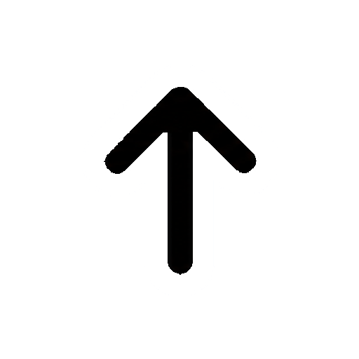 文字や数字がない上向き矢印