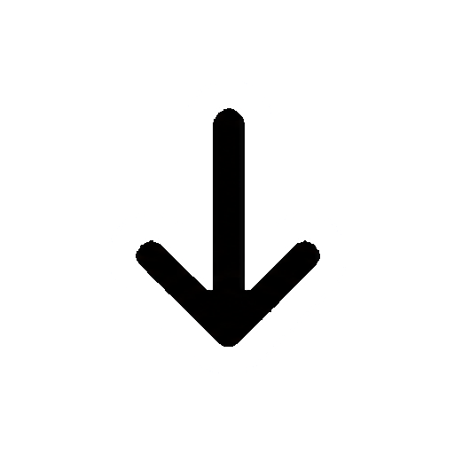 文字や数字がない下向き矢印