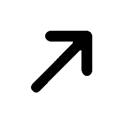 文字や数字がない右上矢印