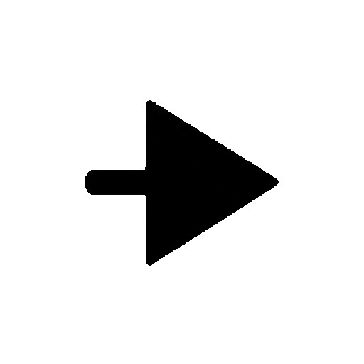 文字や数字がない三角右矢印