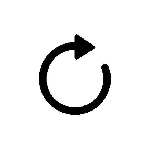 文字や数字がない時計回り矢印