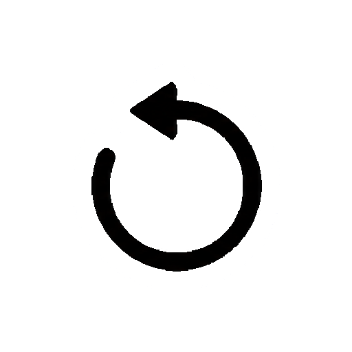 文字や数字がない反時計回り矢印