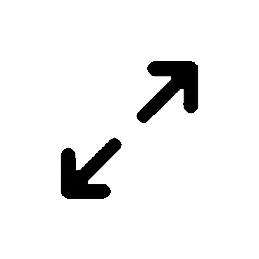 文字や数字がない斜め展開矢印
