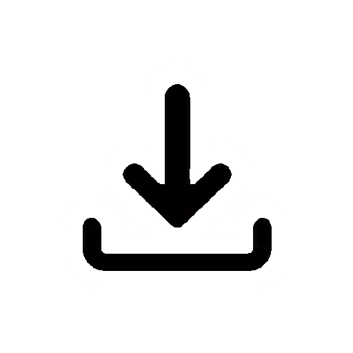 文字や数字がないダウンロード矢印