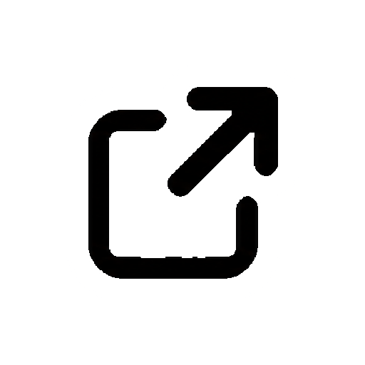 文字や数字がない外部リンク矢印