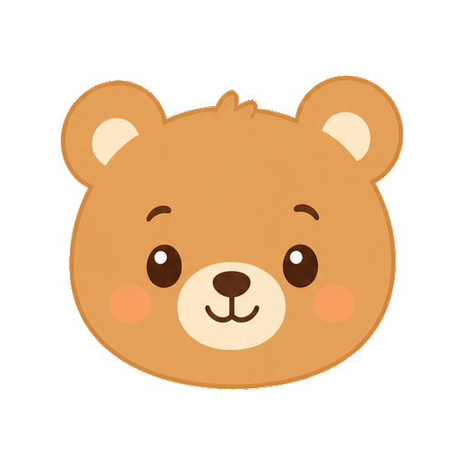 かわいいくまのイラスト16点・ぬり絵12種類のカラー見本