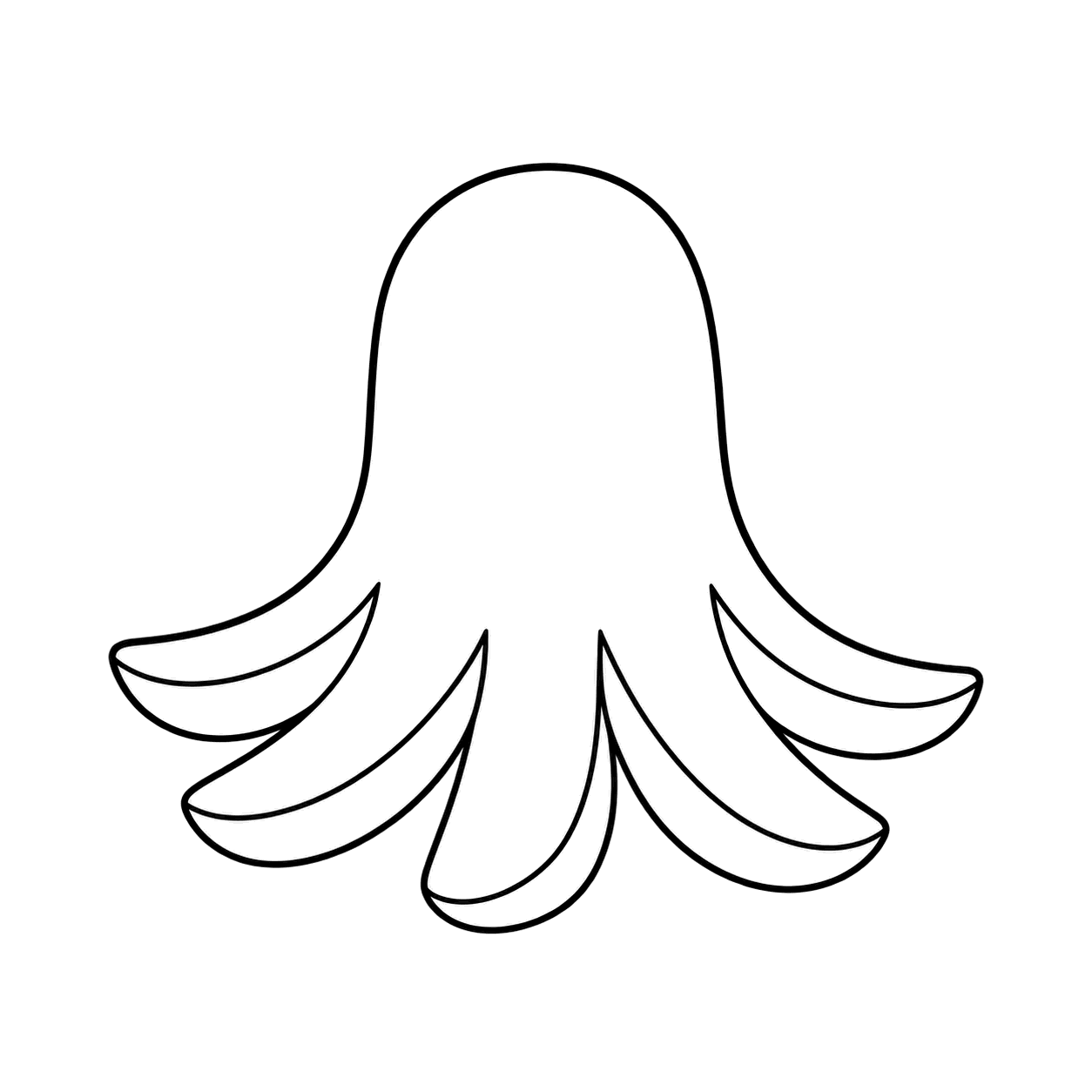 タコさんウインナーのぬりえ用線画