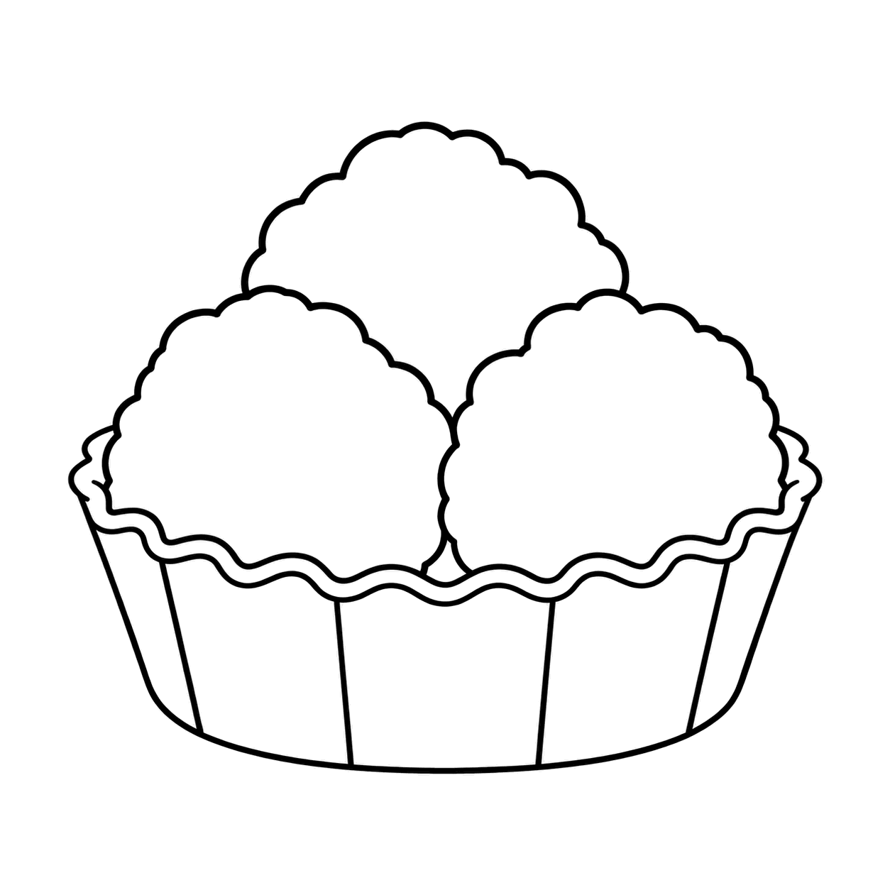 からあげのぬり絵用線画