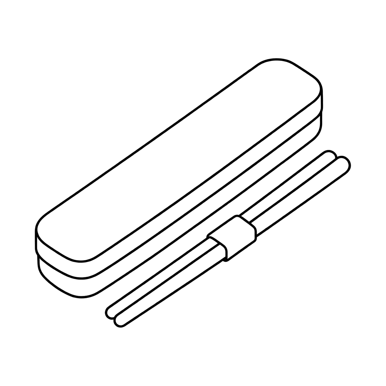 箸ケースのぬりえ用線画