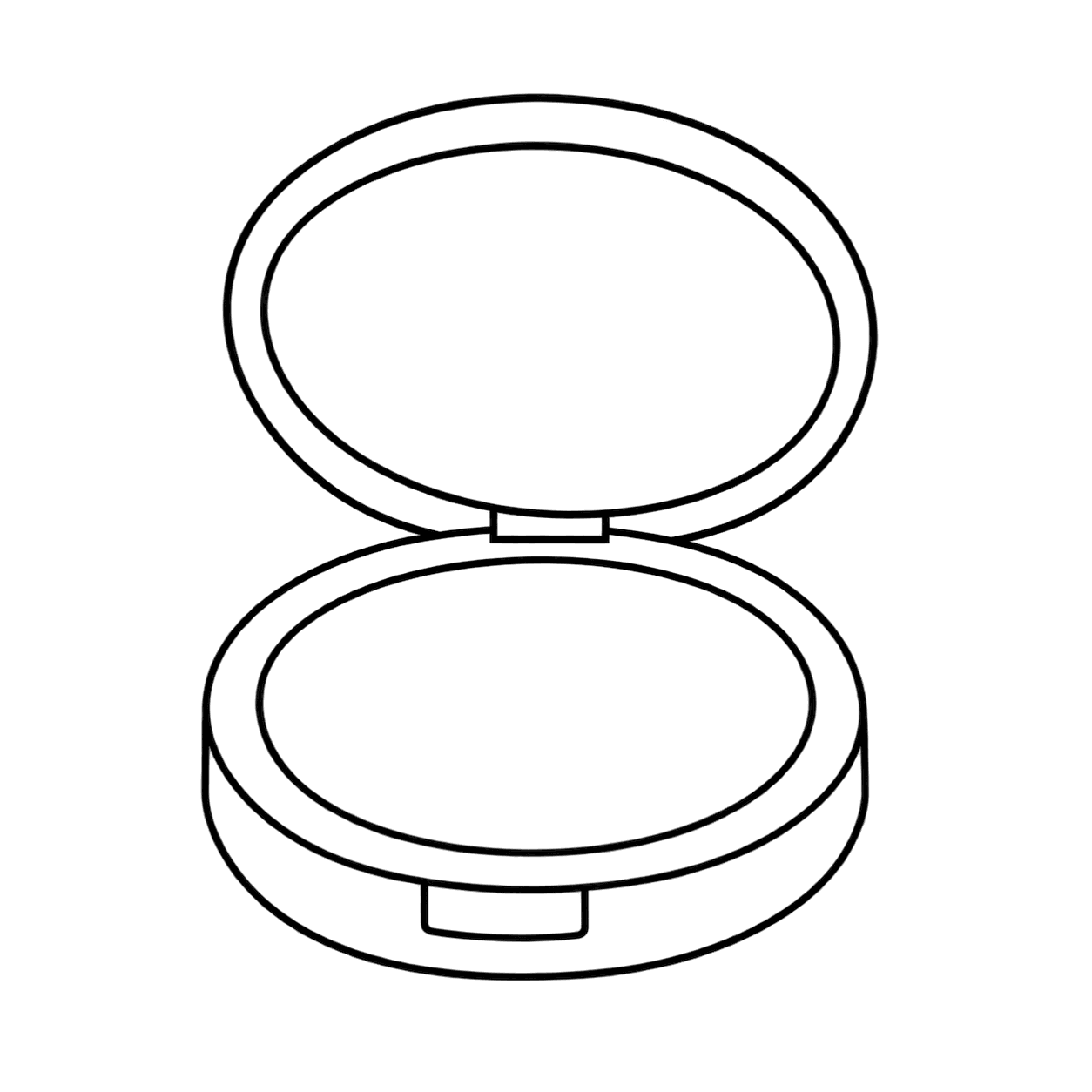 ファンデーションのぬりえ用線画