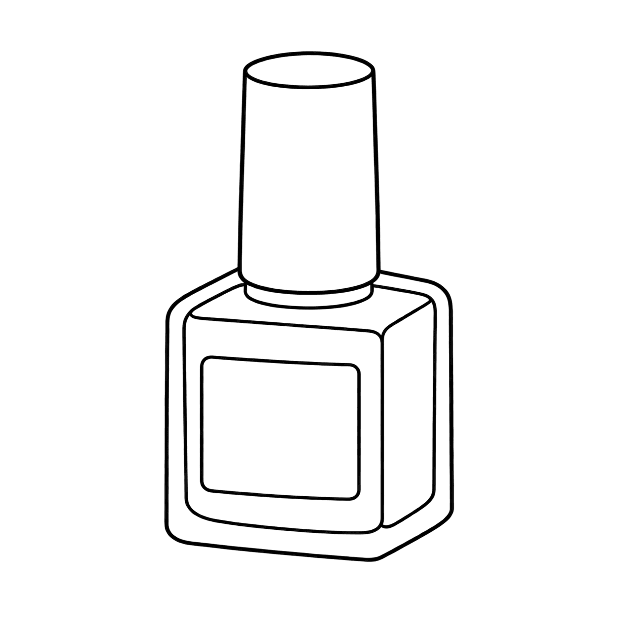 ネイルポリッシュのぬりえ用線画