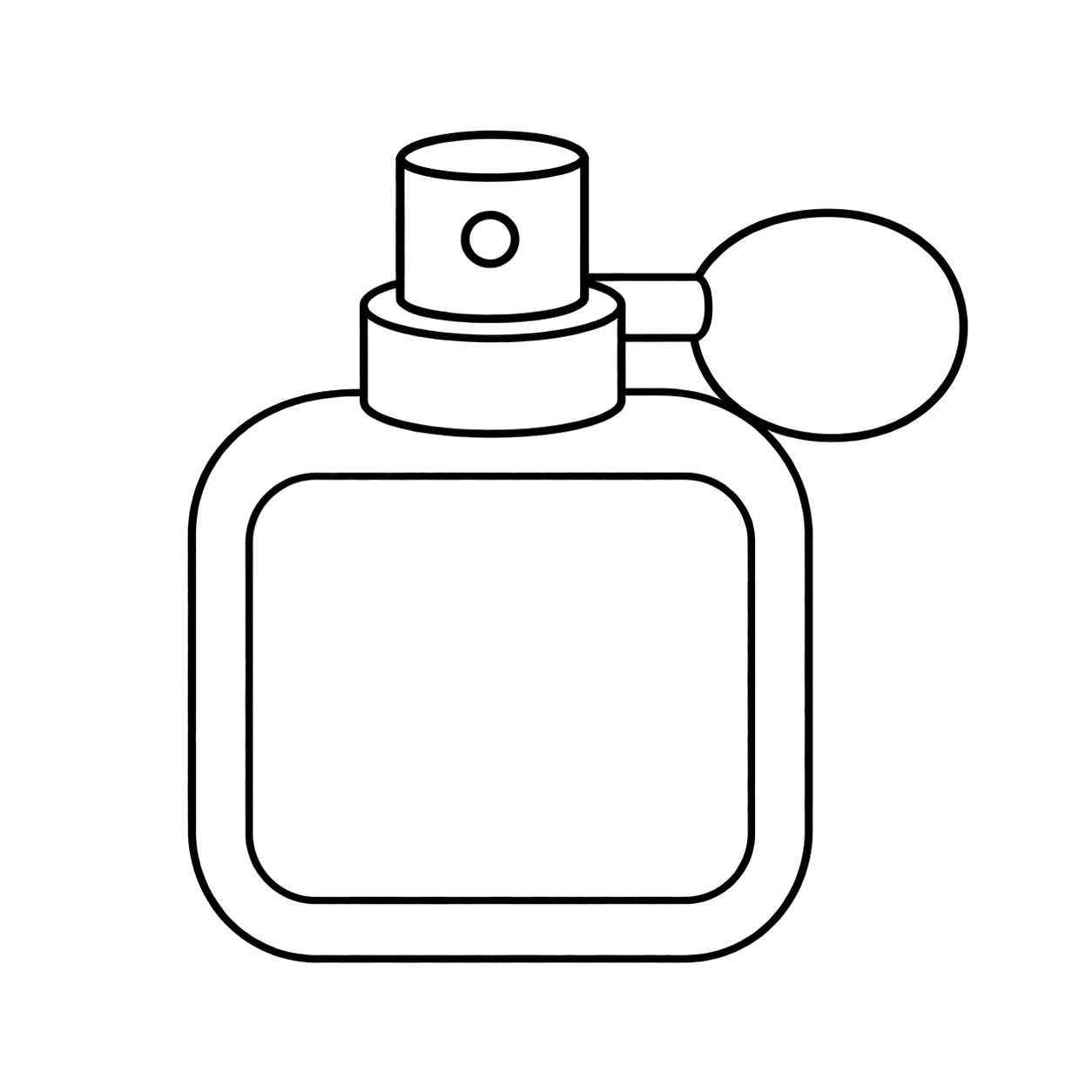香水のぬりえ用線画