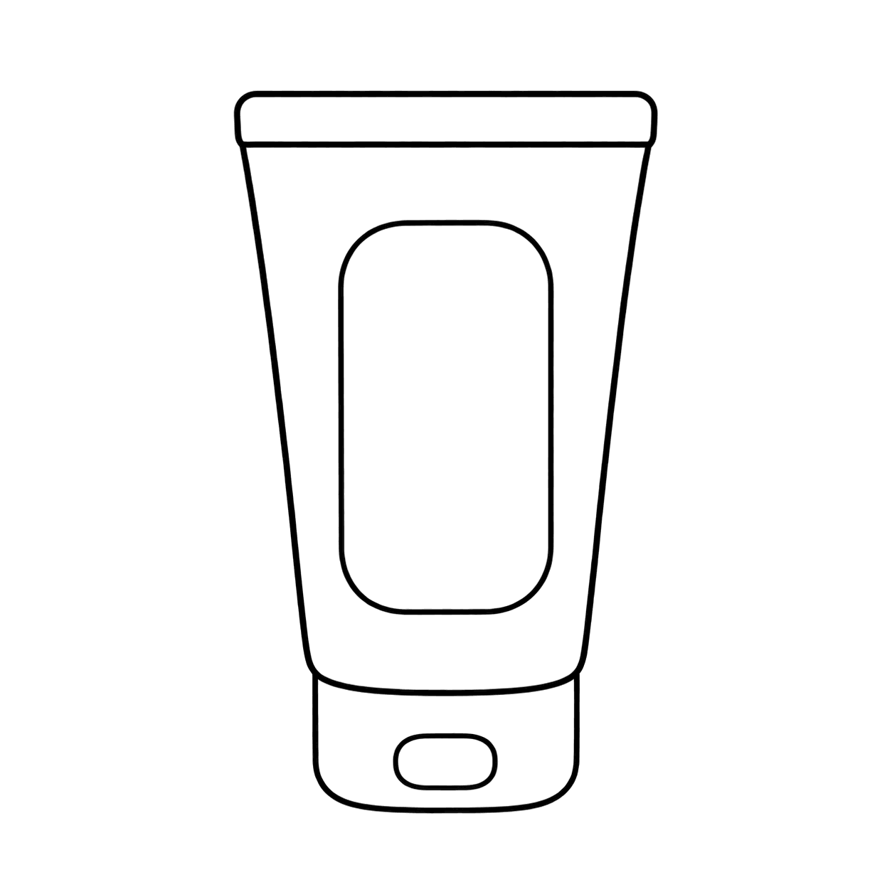 トリートメントチューブのぬりえ用線画