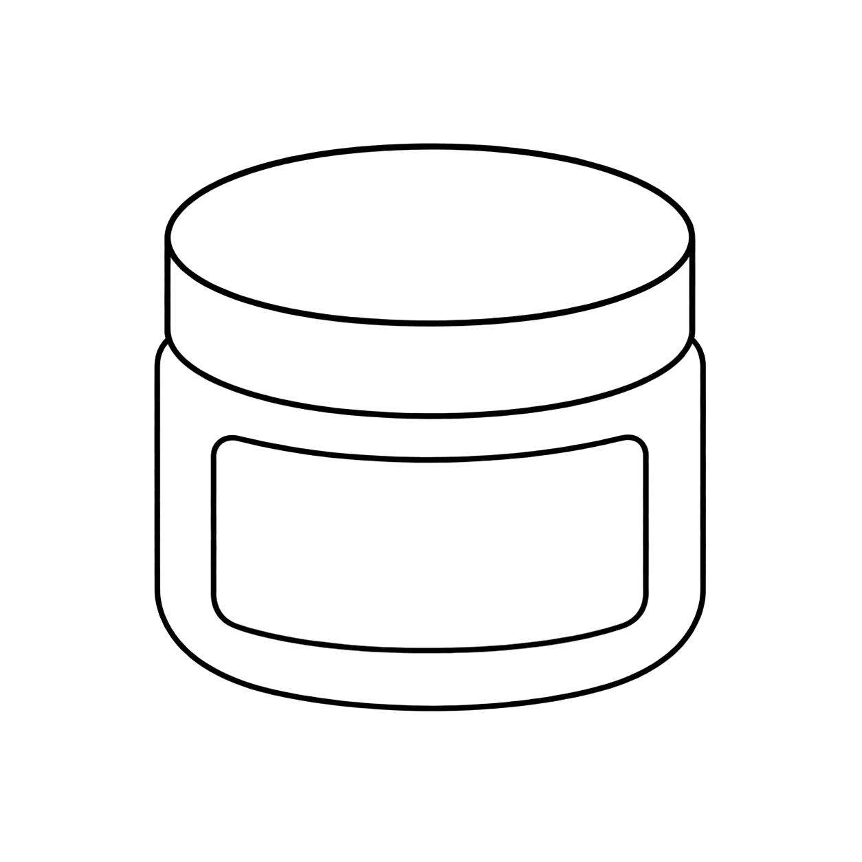 クリームジャーのぬりえ用線画