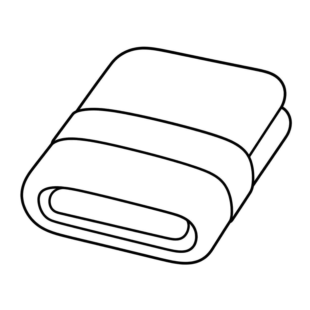 フェイスタオルのぬりえ用線画