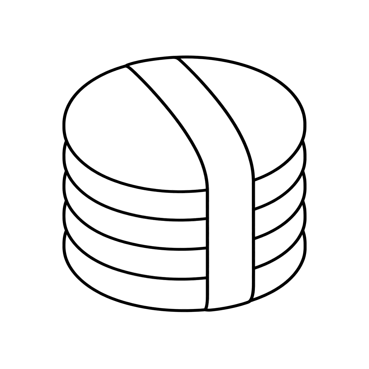 コットンパッドのぬりえ用線画