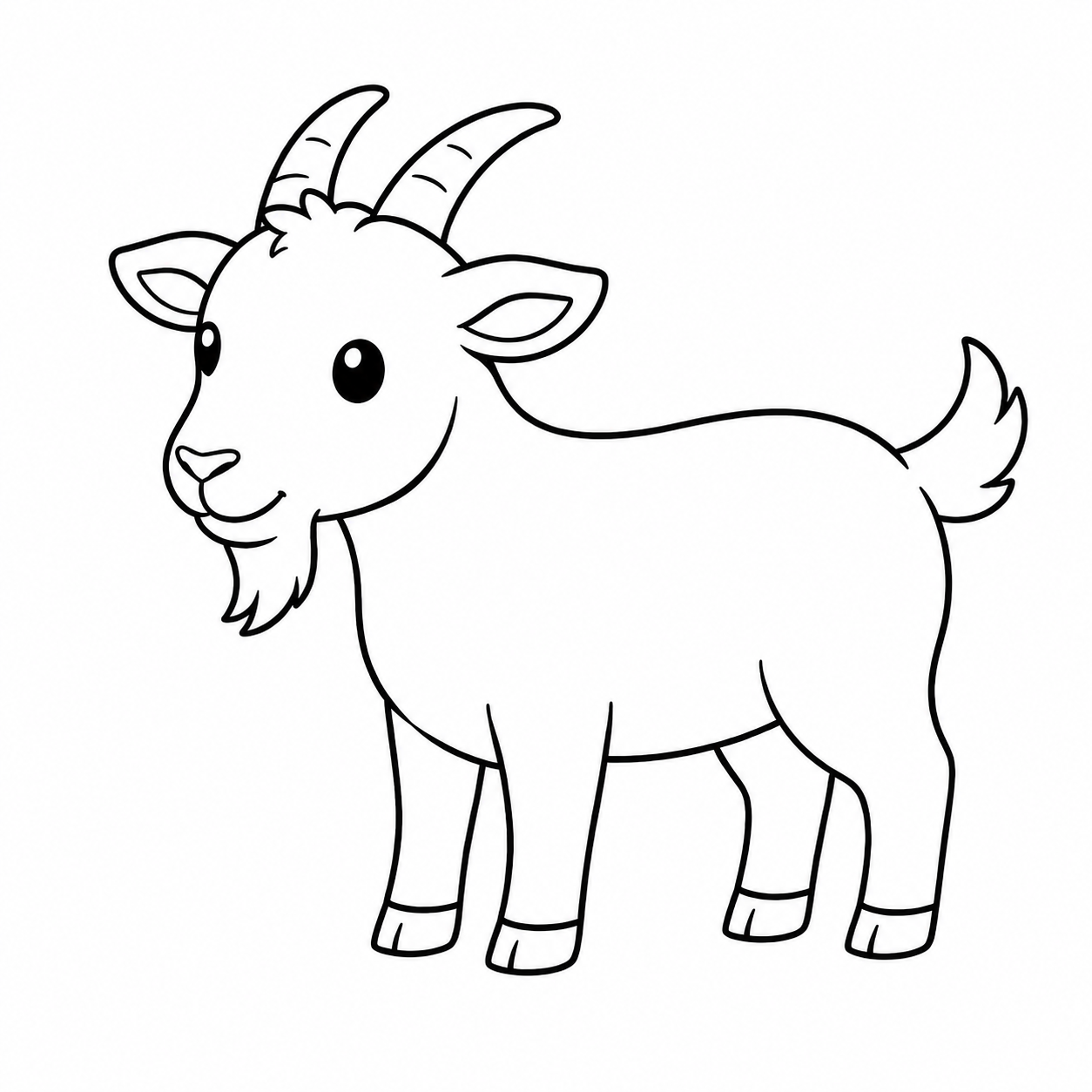 やぎのぬりえ用線画
