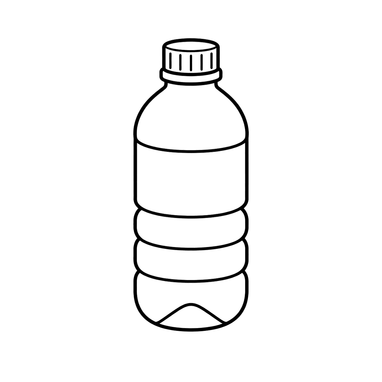 備蓄水のぬり絵用線画