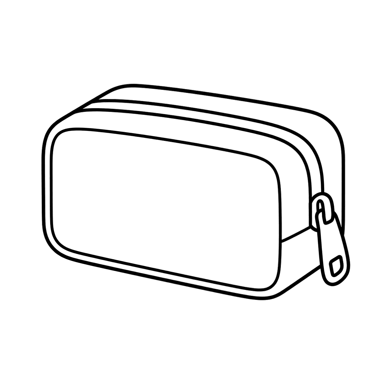 防災ポーチのぬり絵用線画