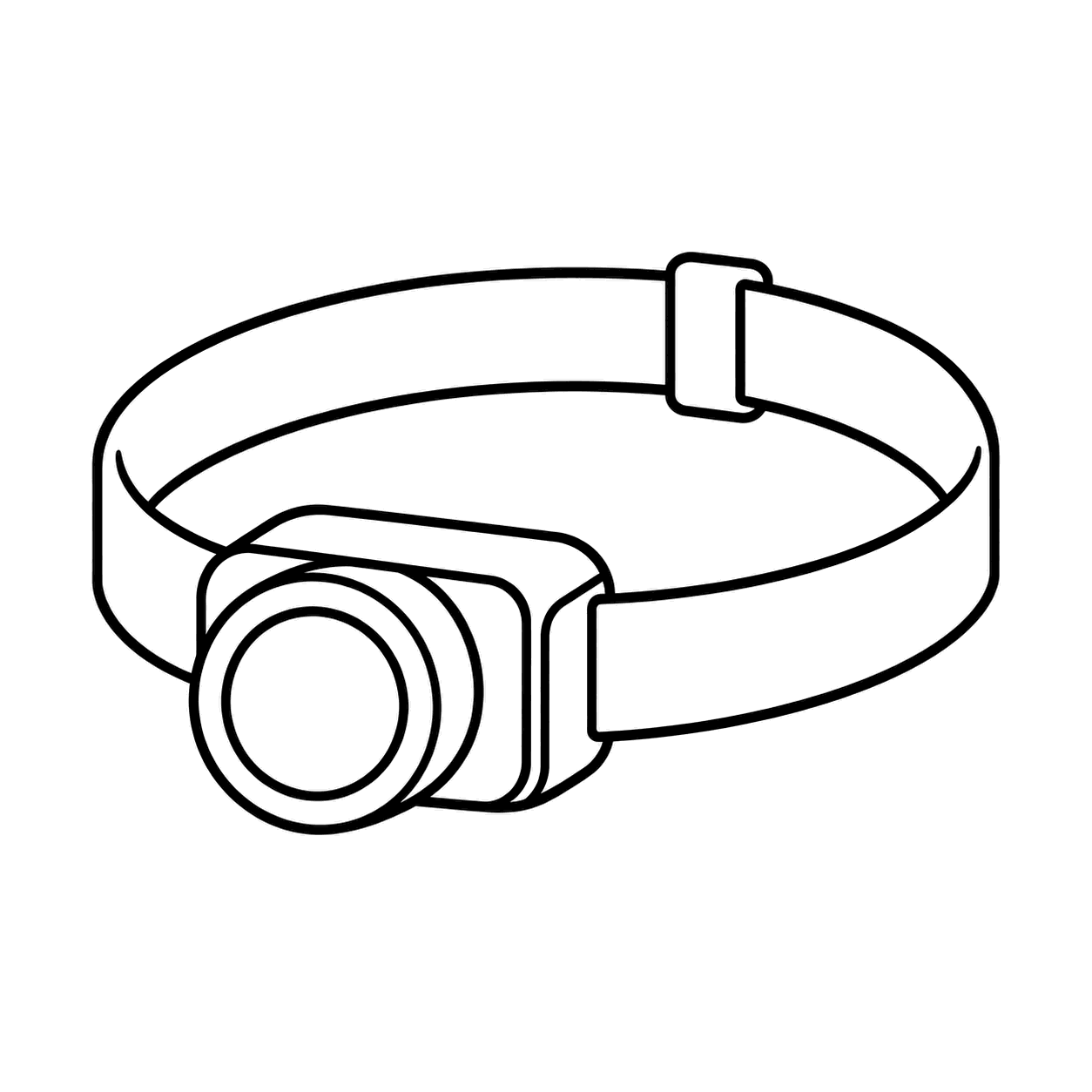 ヘッドライトのぬり絵用線画