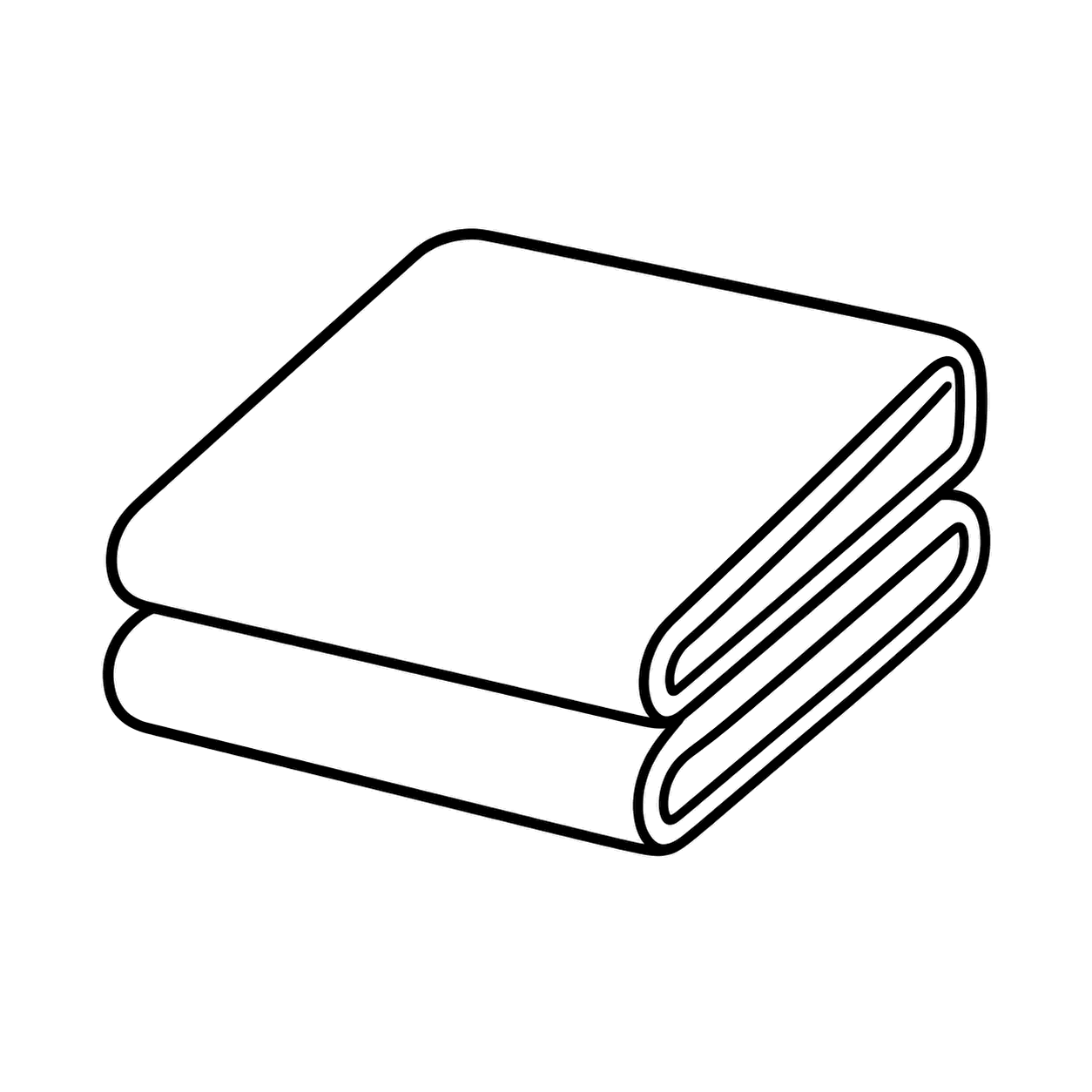 防寒ブランケットのぬり絵用線画