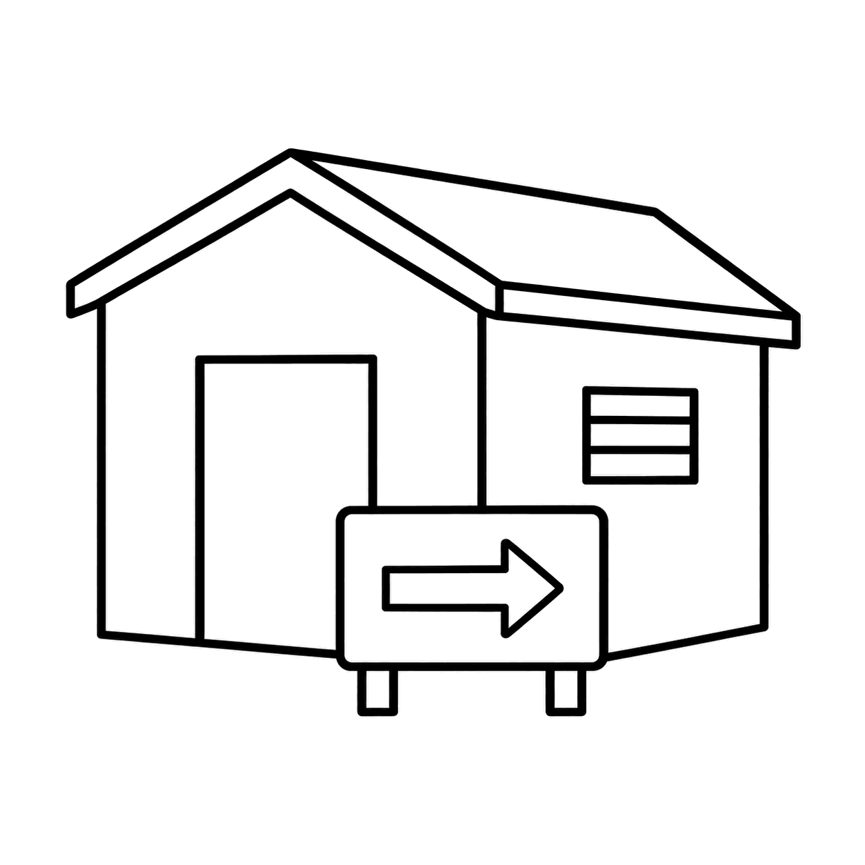 避難所のぬりえ用線画