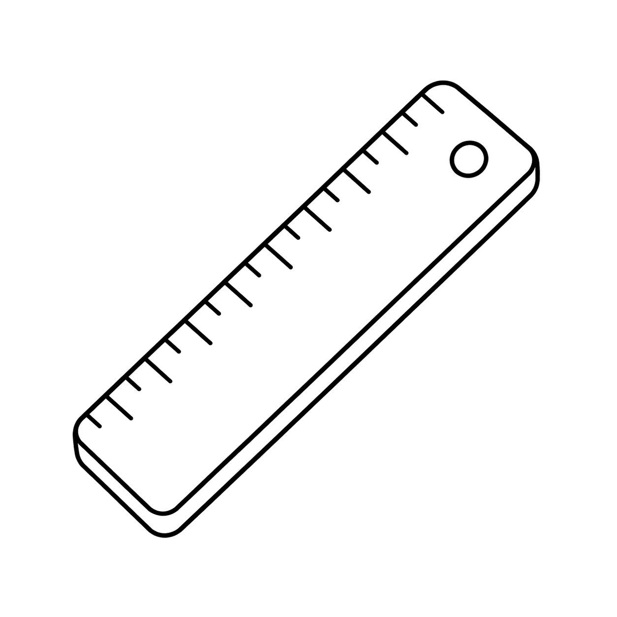 定規のぬりえ用線画
